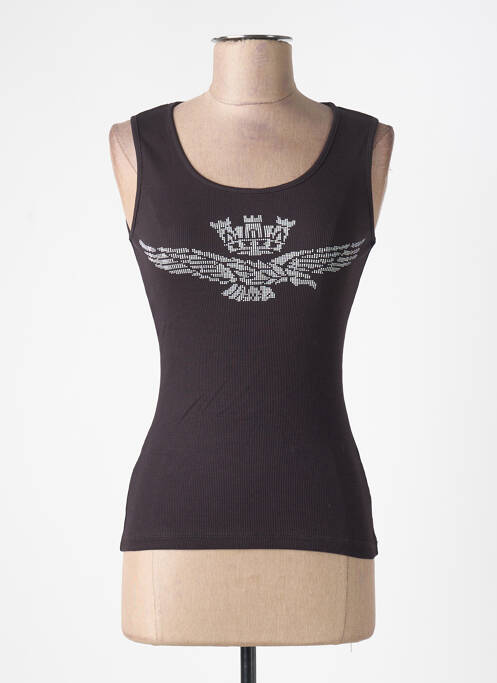 Débardeur noir AERONAUTICA pour femme