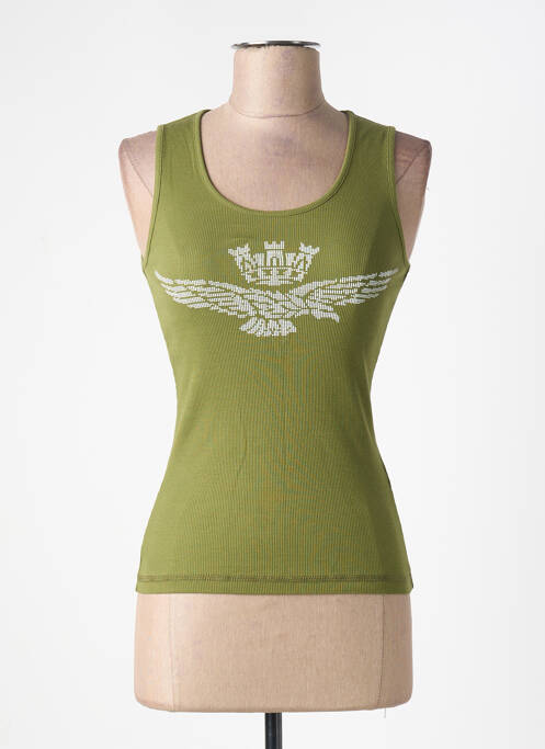 Débardeur vert AERONAUTICA pour femme