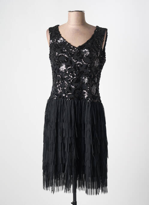 Robe mi-longue noir GEORGEDÉ pour femme