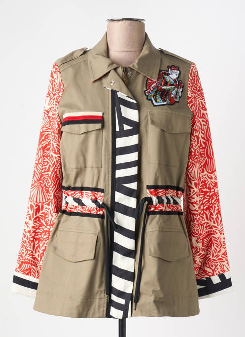 Veste casual vert BLEU BLANC ROUGE pour femme