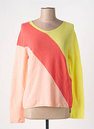 Pull coupe droite manches longues rose MARC CAIN femme