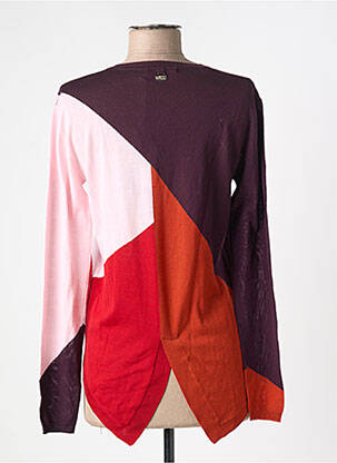 Pull coupe droite manches longues violet HIGH femme