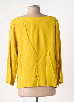 Blouse col rond manches longues jaune BLEU BLANC ROUGE femme