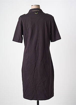 Robe mi-longue manches courtes manches courtes bleu AERONAUTICA femme