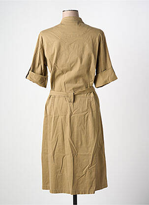 Robe mi-longue manches courtes manches courtes vert AERONAUTICA femme
