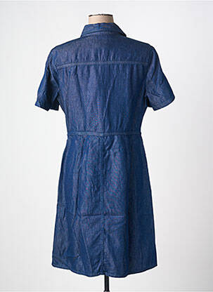 Robe mi-longue manches courtes manches courtes bleu TRUSSARDI JEANS femme