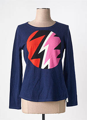 Pull coupe cintrée manches longues bleu MARC CAIN femme