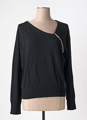 Pull col v manches longues noir ZAPA femme