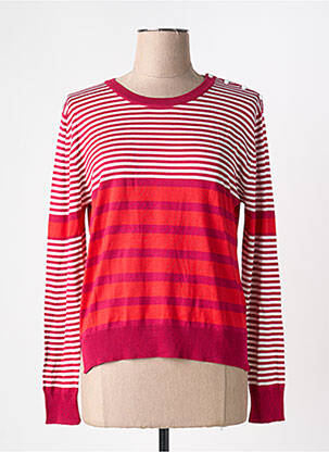 T-shirt manches longues manches longues rouge MONTAGUT femme