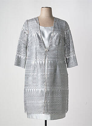 Ensemble robe type de veste casual gris SONIA PENA femme