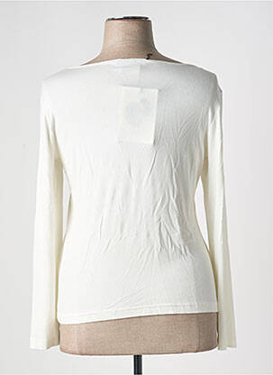 T-shirt manches longues manches longues blanc BLEU BLANC ROUGE femme