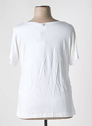T-shirt sérigraphie floquée manches courtes blanc AIRFIELD femme