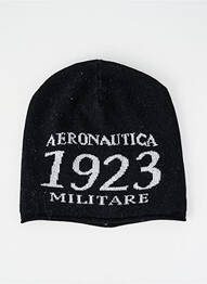 Bonnet maille fine noir AERONAUTICA homme