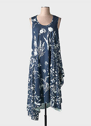 Robe mi-longue bleu HIGH femme