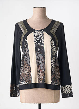 T-shirt noir BLEU BLANC ROUGE femme