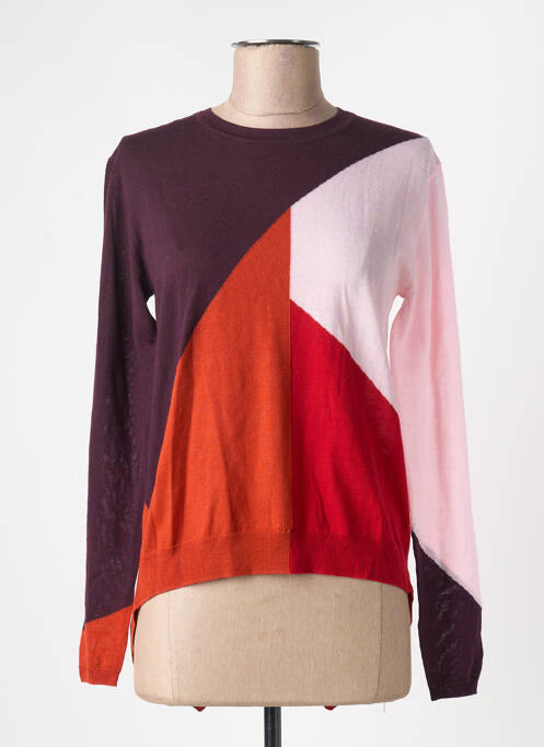 Pull col rond manches longues violet HIGH femme