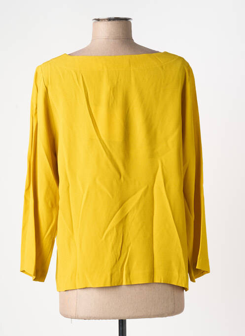 Blouse col rond manches longues jaune BLEU BLANC ROUGE femme