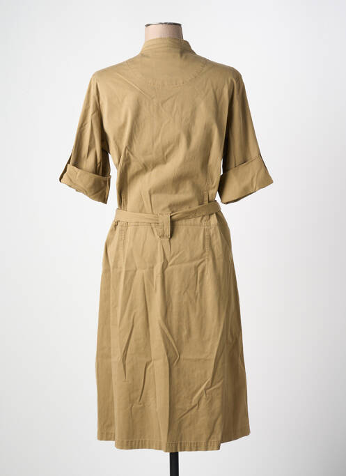 Robe mi-longue manches courtes manches courtes vert AERONAUTICA femme