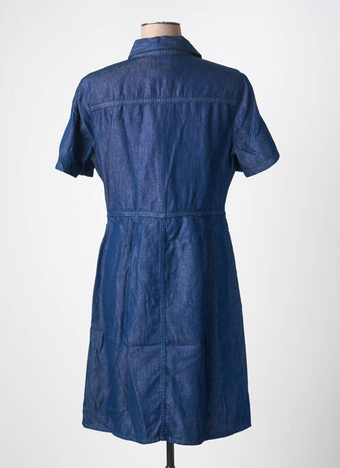 Robe mi-longue manches courtes manches courtes bleu TRUSSARDI JEANS femme