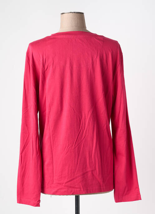 T-shirt coupe droite manches longues rose AERONAUTICA femme