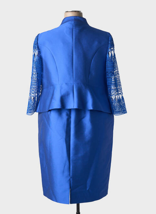 Ensemble robe fermeture zippée au dos bleu SONIA PENA femme