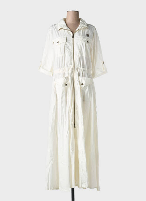Robe longue blanc AERONAUTICA femme