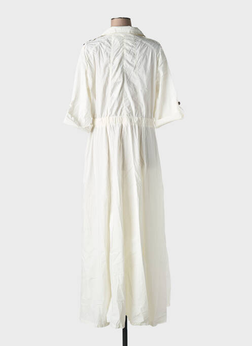 Robe longue blanc AERONAUTICA femme