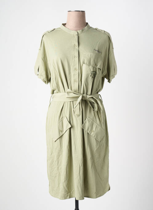 Robe mi-longue vert AERONAUTICA femme