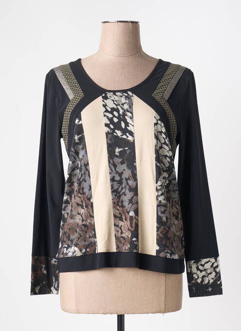 T-shirt noir BLEU BLANC ROUGE femme