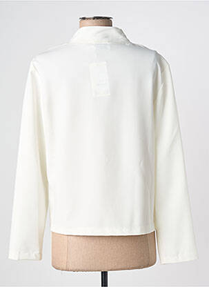 Veste casual col rond blanc MULTIPLES femme