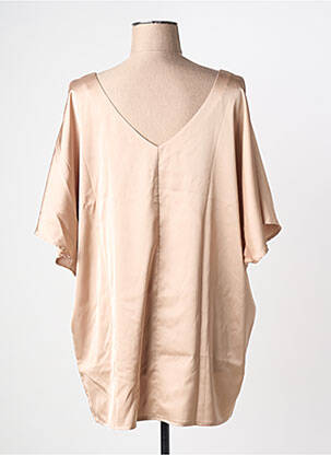 Tunique manches courtes coupe fluide beige MULTIPLES femme