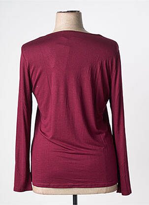 Top coupe cintrée manches longues violet MULTIPLES femme