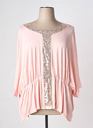 Tunique manches longues rose MULTIPLES femme