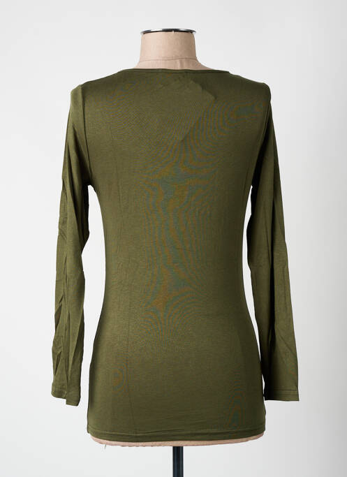 T-shirt manches longues manches longues vert MULTIPLES femme