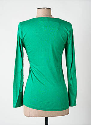 T-shirt manches longues manches longues vert MULTIPLES femme
