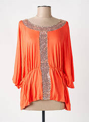 Top orange MULTIPLES femme seconde vue