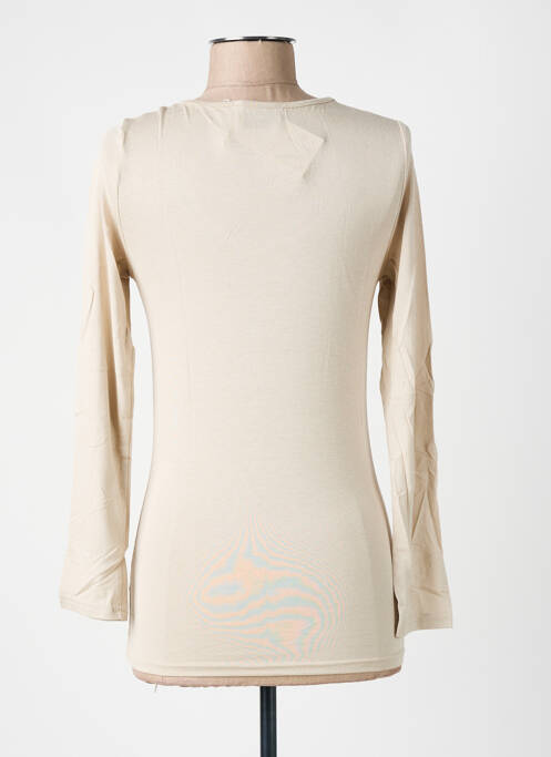 T-shirt manches longues manches longues beige MULTIPLES femme