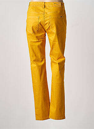 Jeans coupe slim stretch taille normale jaune QUATRE VINGT JOURS femme