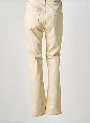 Jeans coupe slim stretch taille normale beige QUATRE VINGT JOURS femme