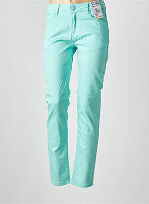 Jeans coupe slim stretch taille normale bleu QUATRE VINGT JOURS femme