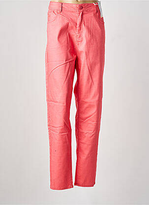 Jeans coupe slim stretch taille normale rose QUATRE VINGT JOURS femme