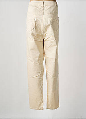 Jeans coupe slim stretch taille normale beige QUATRE VINGT JOURS femme