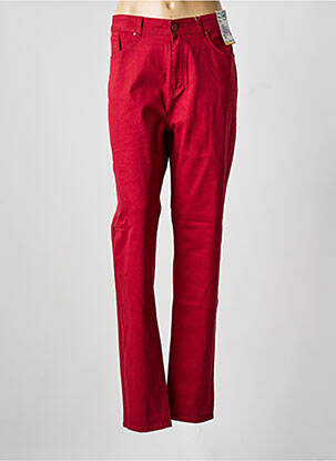 Jeans coupe slim stretch taille normale rouge QUATRE VINGT JOURS femme