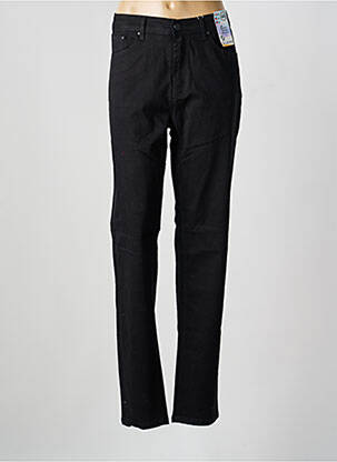 Jeans coupe slim stretch taille normale noir QUATRE VINGT JOURS femme