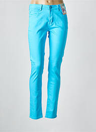 Jeans coupe slim stretch taille normale bleu QUATRE VINGT JOURS femme