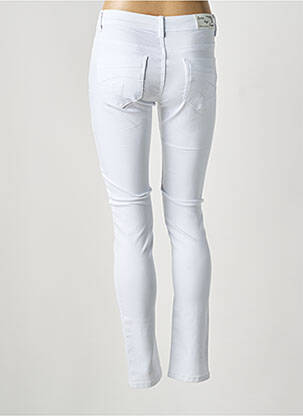Jeans coupe slim stretch taille normale blanc QUATRE VINGT JOURS femme
