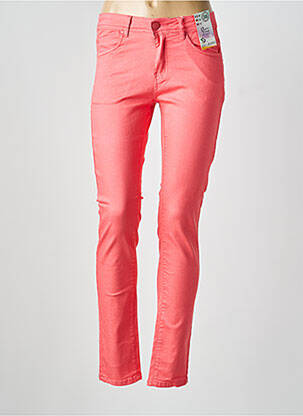 Jeans coupe slim stretch taille normale rose QUATRE VINGT JOURS femme