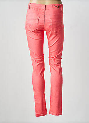 Jeans coupe slim stretch taille normale rose QUATRE VINGT JOURS femme