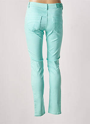 Jeans coupe slim stretch taille normale vert QUATRE VINGT JOURS femme