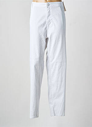 Jeans coupe slim stretch taille normale blanc QUATRE VINGT JOURS femme